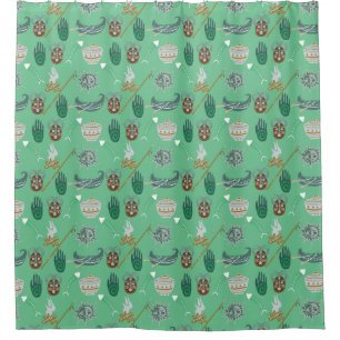 Cool Floral Pattern Shower Curtain