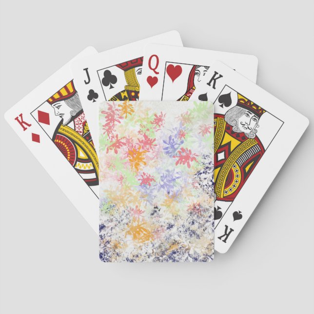 Cool Floral Playing Cards  (Back)
