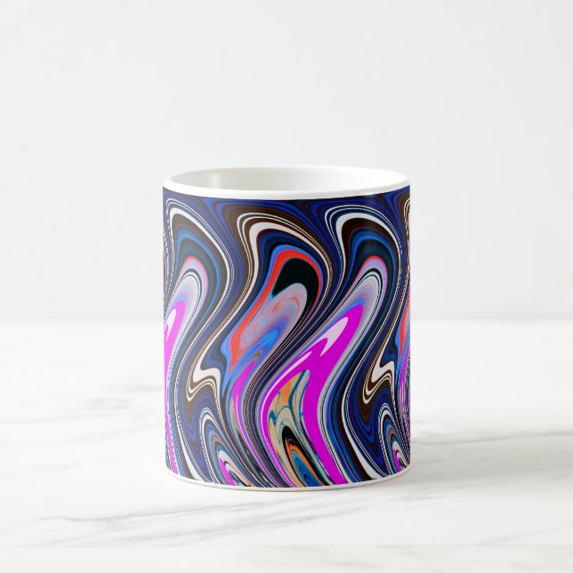 Cool flowing waves coffee mug (Center)