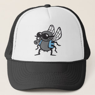 cool fly 3c white trucker hat