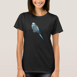 Cool Flying Wings Blue Parakeet Budgie Bird Tropic T-Shirt