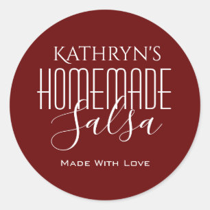 Cool Fonts Personalised "Homemade" Label