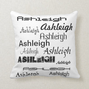 Cool Fonts Your Name Personalised Cushion