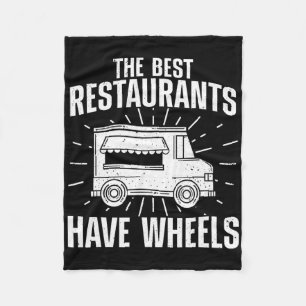 Cool Food Truck For Men Women Culinary Chef Pizza Fleece Blanket