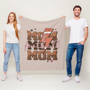 Cool Football sports Mom Fleece Blanket