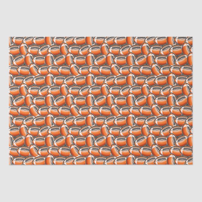 cool football sports pattern party  tissue paper (Front)