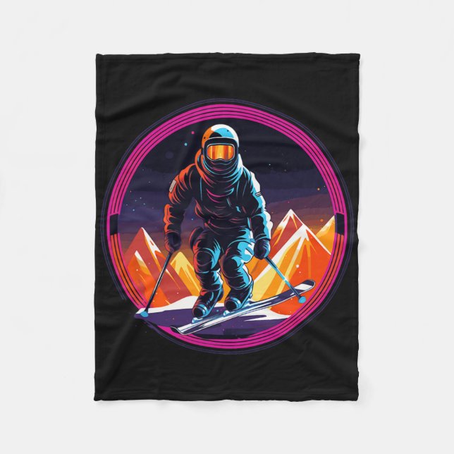 Cool For Snowboard And Ski Lover In The White Moun Fleece Blanket (Front)