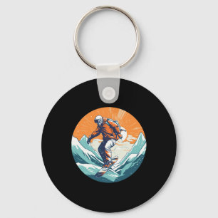 Cool For Snowboard And Ski Lover In The White Moun Key Ring