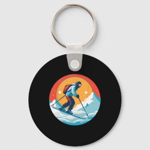 Cool For Snowboard And Ski Lover In The White Moun Key Ring