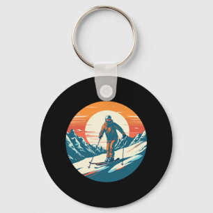 Cool For Snowboard And Ski Lover In The White Moun Key Ring