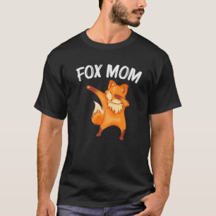 Cool Fox Art For Mum Mother Dabbing Red Arctic Swi T-Shirt