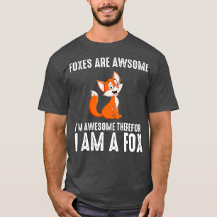 Cool Fox Design For Men Women Kids Wildlife Animal T-Shirt