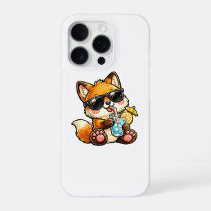 Cool Fox Drink iPhone 16 Pro Case