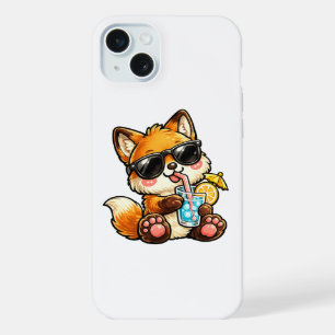 Cool Fox Drink iPhone 15 Plus Case