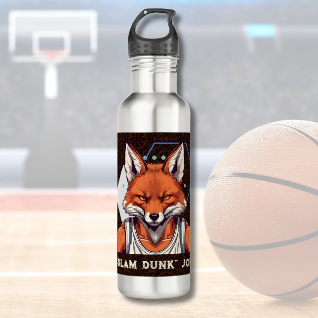 Cool Fox Gifts for Basketball Lovers Coach Fans 710 Ml Water Bottle (Cool Fox Gifts for Basketball Lovers Coach Fans)