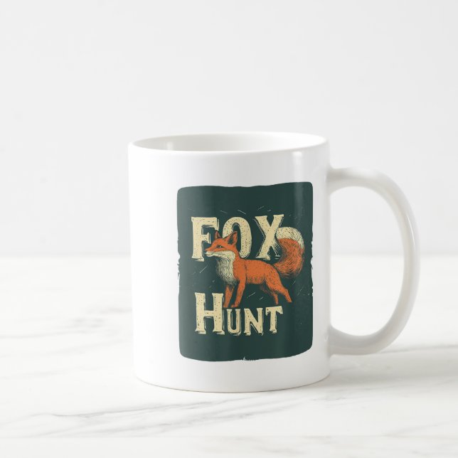Cool Fox Hunting Costume For Adults And Kids  Coffee Mug (Right)