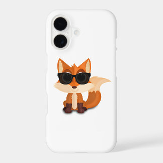 Cool Fox Wearing Sunglasses Cute Cartoon Animal