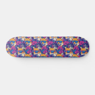 Cool Foxes with Sunglasses, Cameras, and Flowers Skateboard