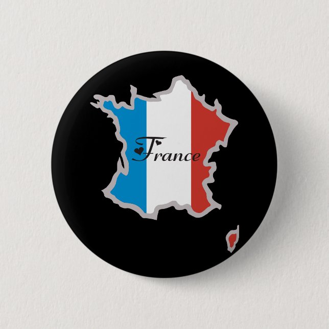 Cool France 6 Cm Round Badge (Front)