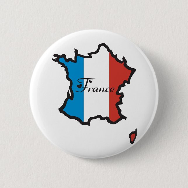 Cool France 6 Cm Round Badge (Front)