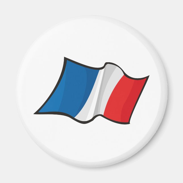 Cool France Flag Magnet (Front)