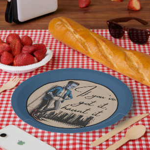 Cool Frankenstein If You’ve Got it, Haunt it Paper Plate