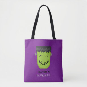 Cool Frankenstein Kids Halloween Tote Bag