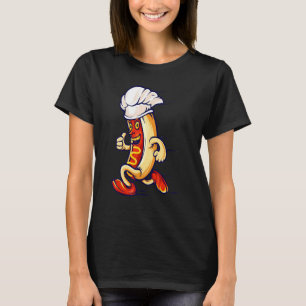 Cool Franks Sausages Weiner Fast Food Chef S Hat H T-Shirt