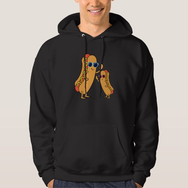 Cool Franks Sausages Weiner Fast Food Sunglasses H Hoodie (Front)