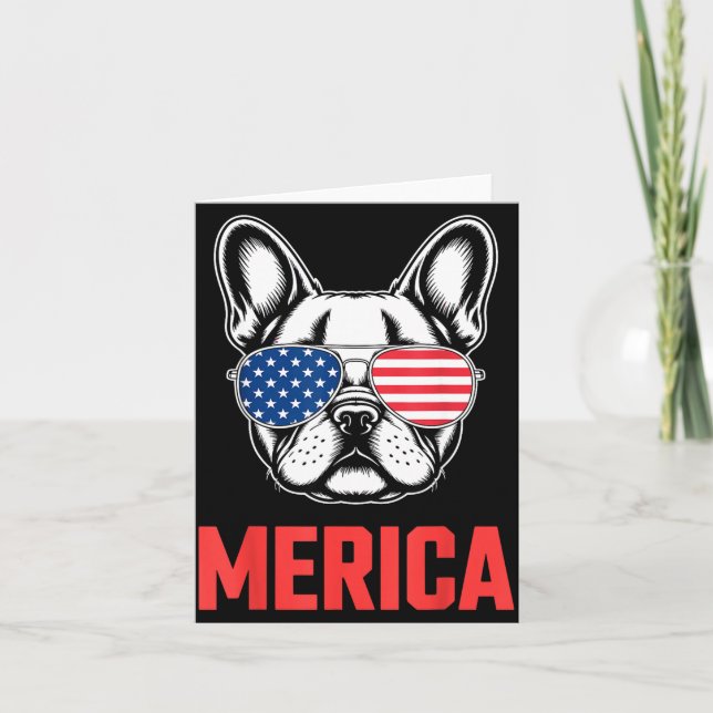 Cool French Bulldog Art For Men Women Kids Frenchi Card (Front)