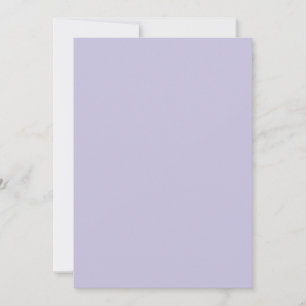 Cool French Lilac 5" x 7" Purple Sample Wedding Invitation