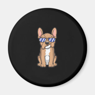 cool frenchie french bulldog sunglasses cute gift magnet