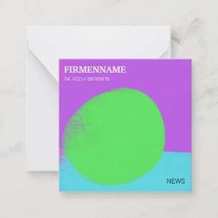 cool fresh modern card
