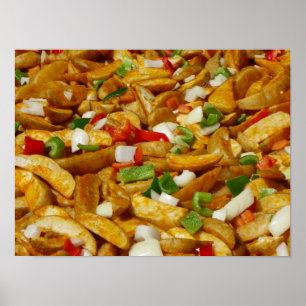 Cool Fried Potatoes Poster! Poster