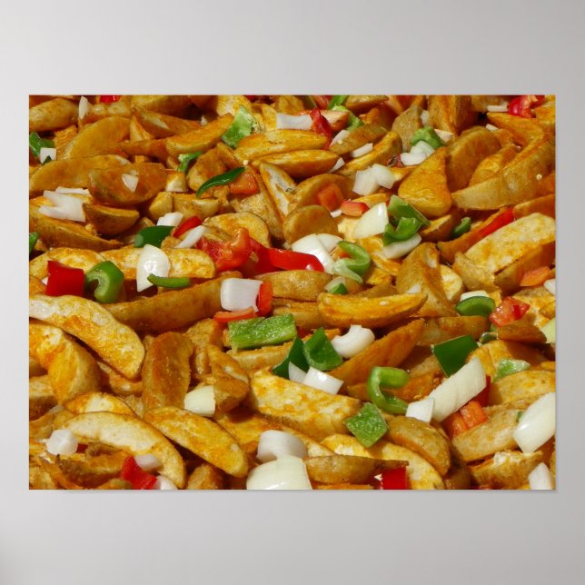 Cool Fried Potatoes Poster! Poster (Front)