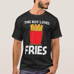 Cool Fries For Boys Kids Fast Food Dish Snack T-Shirt