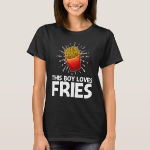 Cool Fries For Boys Kids French Fry  Fast Food T-Shirt