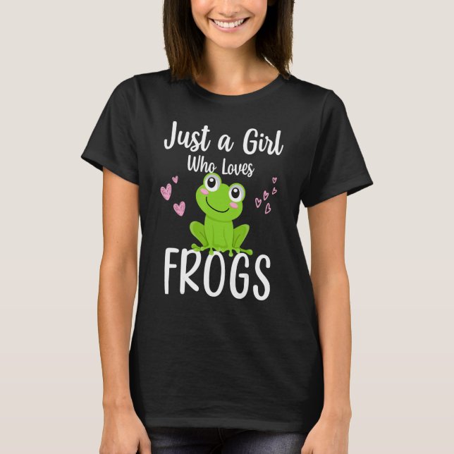 Cool Frog For Women Girls Kids Toad Frog   Zookeep T-Shirt (Front)