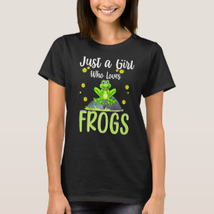 Cool Frog For Women Girls Kids Toad Frog Zookeepe T-Shirt