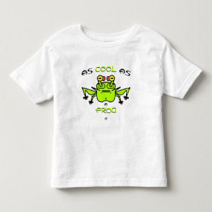 Cool Frog Funny Cartoon Character Motto Design Toddler T-Shirt