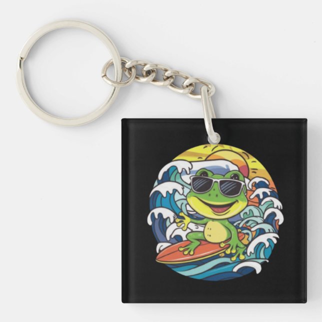 Cool Frog Key Ring (Front)