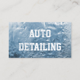 Cool Frozen Ice Age Auto Detailing Business Card
