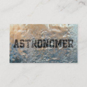 Cool Frozen Ice Astronomer Business Card