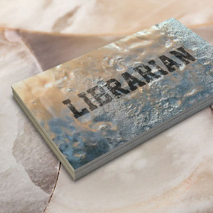 Cool Frozen Ice Librarian Business Card
