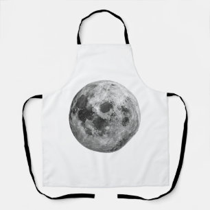 Cool Full Moon Graphic Space Astronomy Science Apron