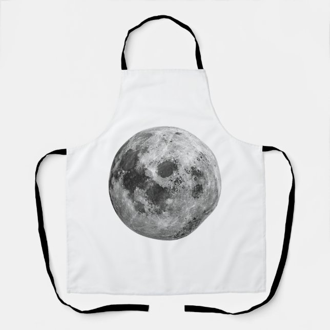 Cool Full Moon Graphic Space Astronomy Science Apron (Front)