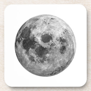 Cool Full Moon Graphic Space Astronomy Science Coaster