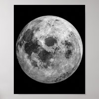 Cool Full Moon Graphic Space Astronomy Science