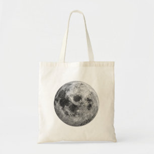Cool Full Moon Graphic Space Astronomy Science Tote Bag