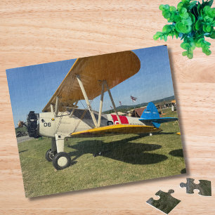 Cool Fun Aeroplane Photo Pilot Family Aviation Jigsaw Puzzle